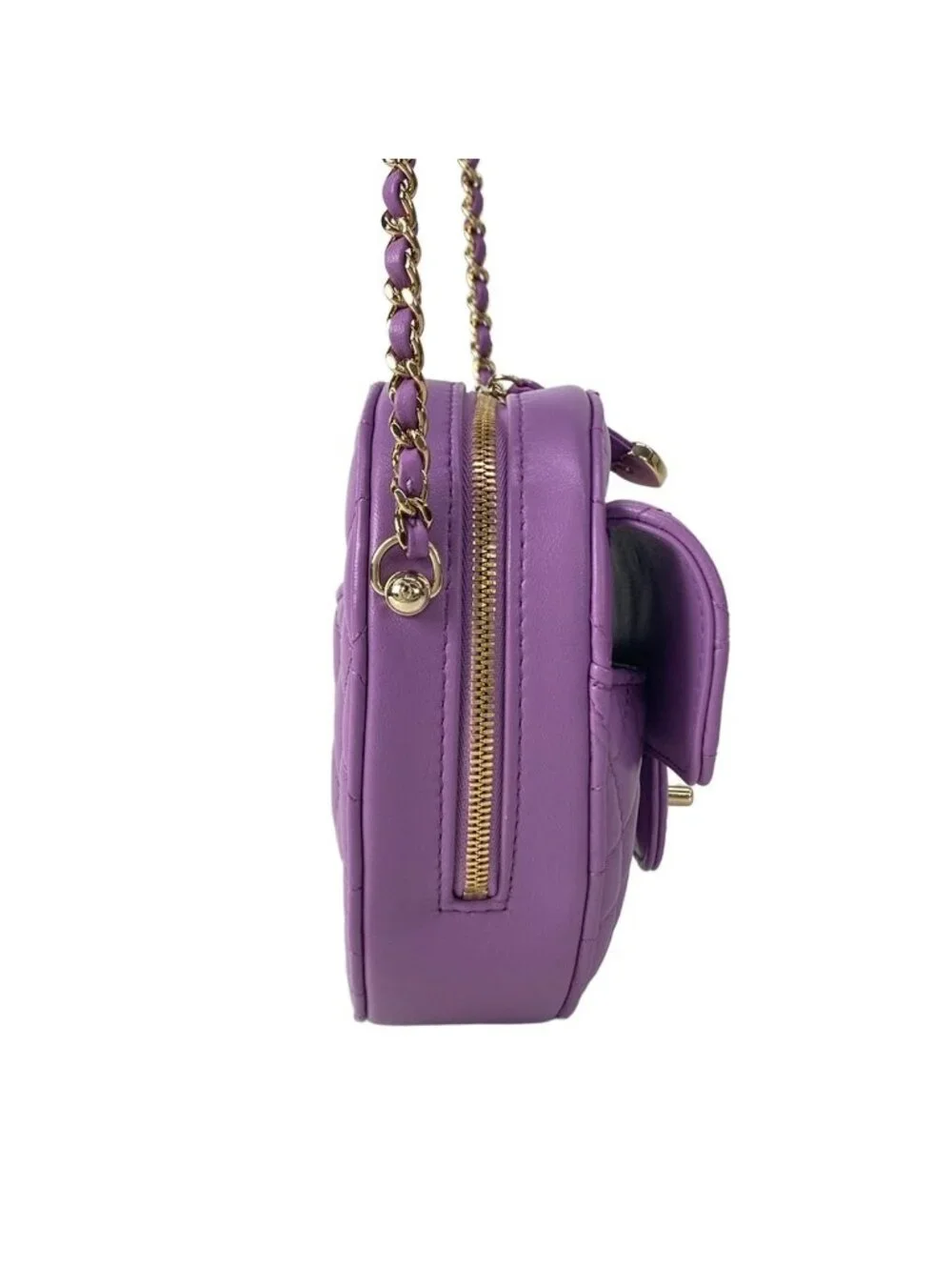 Chanel Shoulder Bag Quilted Heart